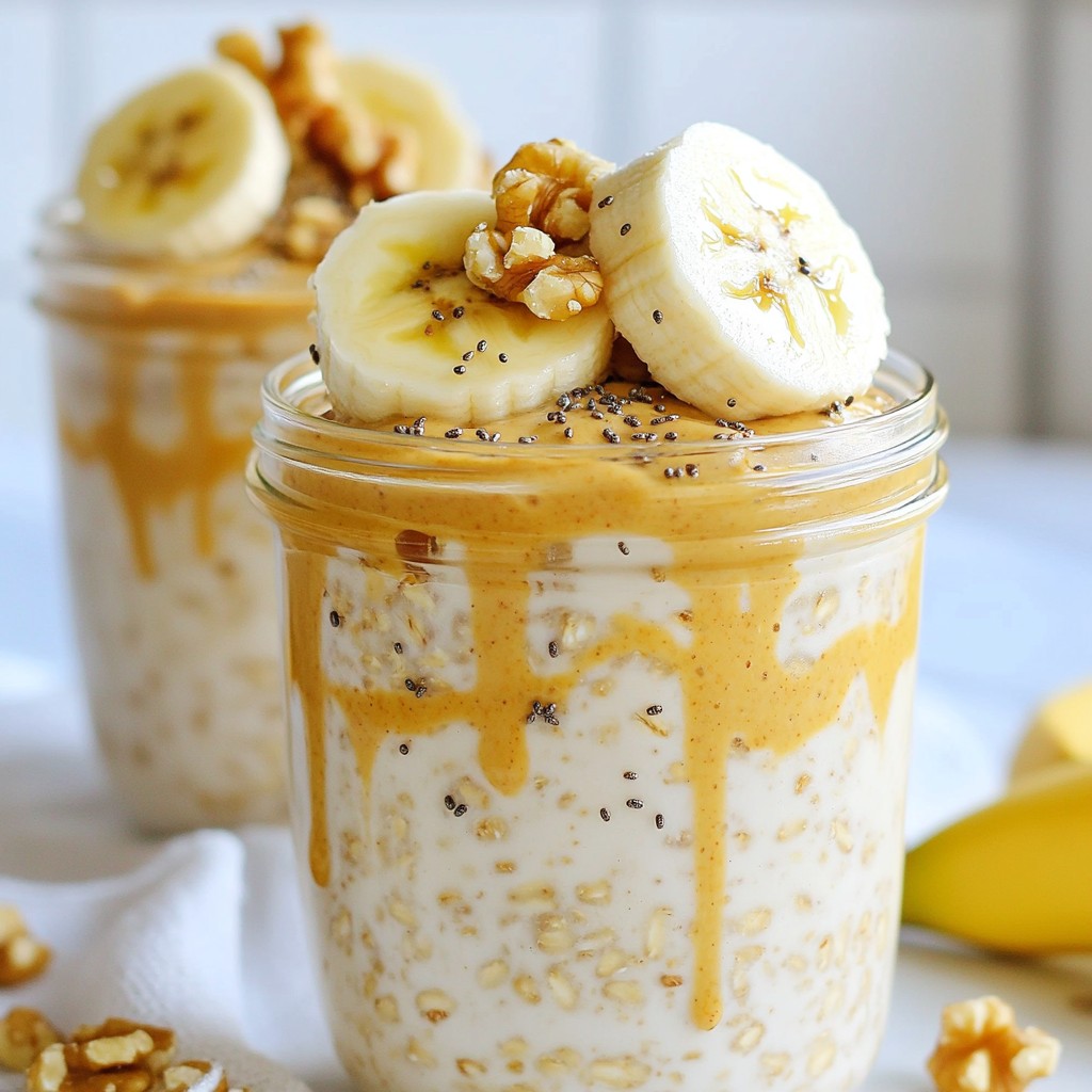Chunky Monkey Overnight Oats Delicious and Easy Recipe