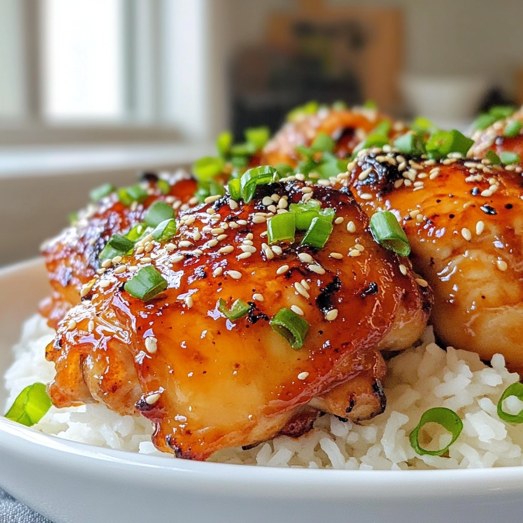 Juicy Air Fryer Teriyaki Chicken Thighs Delight