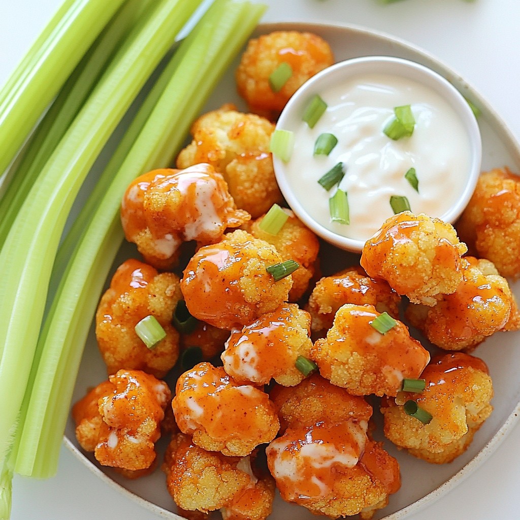 Air-Fried Buffalo Cauliflower Bites Tasty and Simple Snack