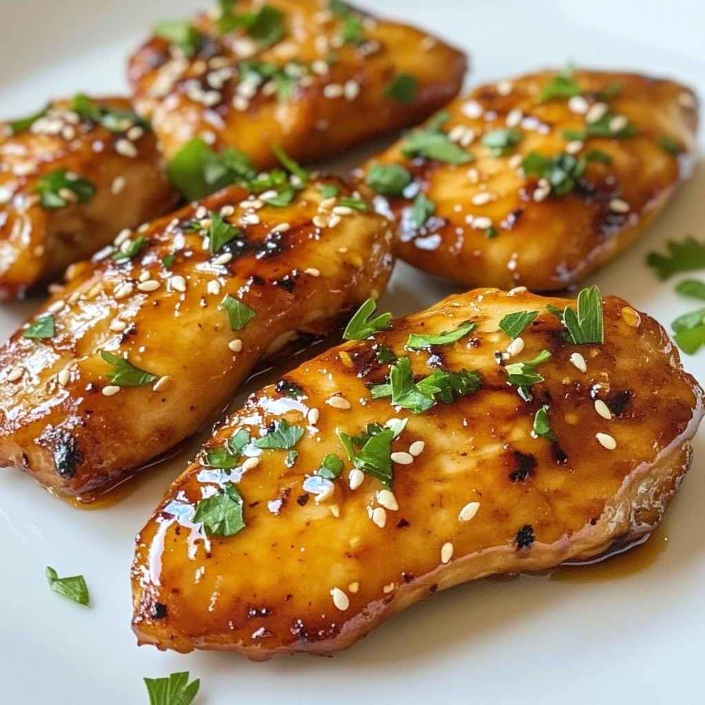 Tender air fryer Honey Garlic Chicken Breast Recipe