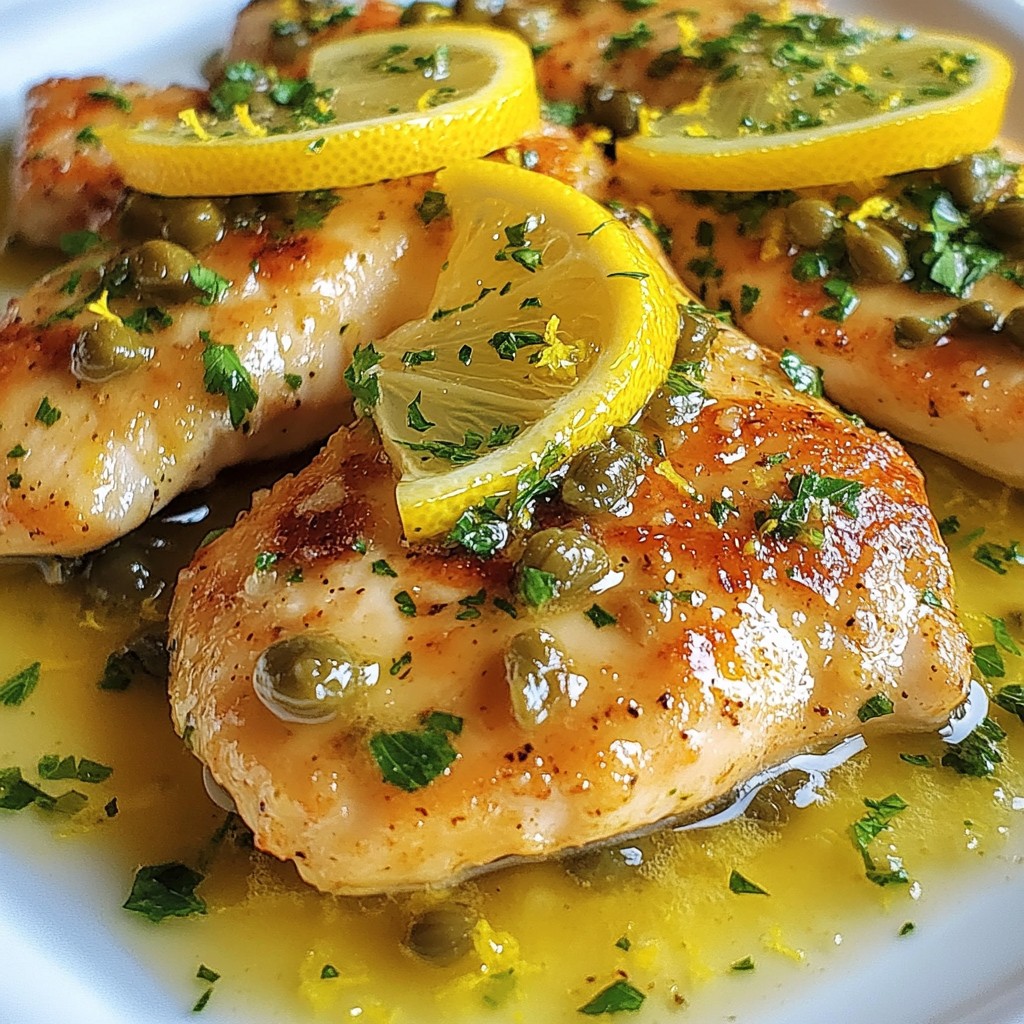 Lemon Herb Chicken Piccata Flavorful and Simple Dish