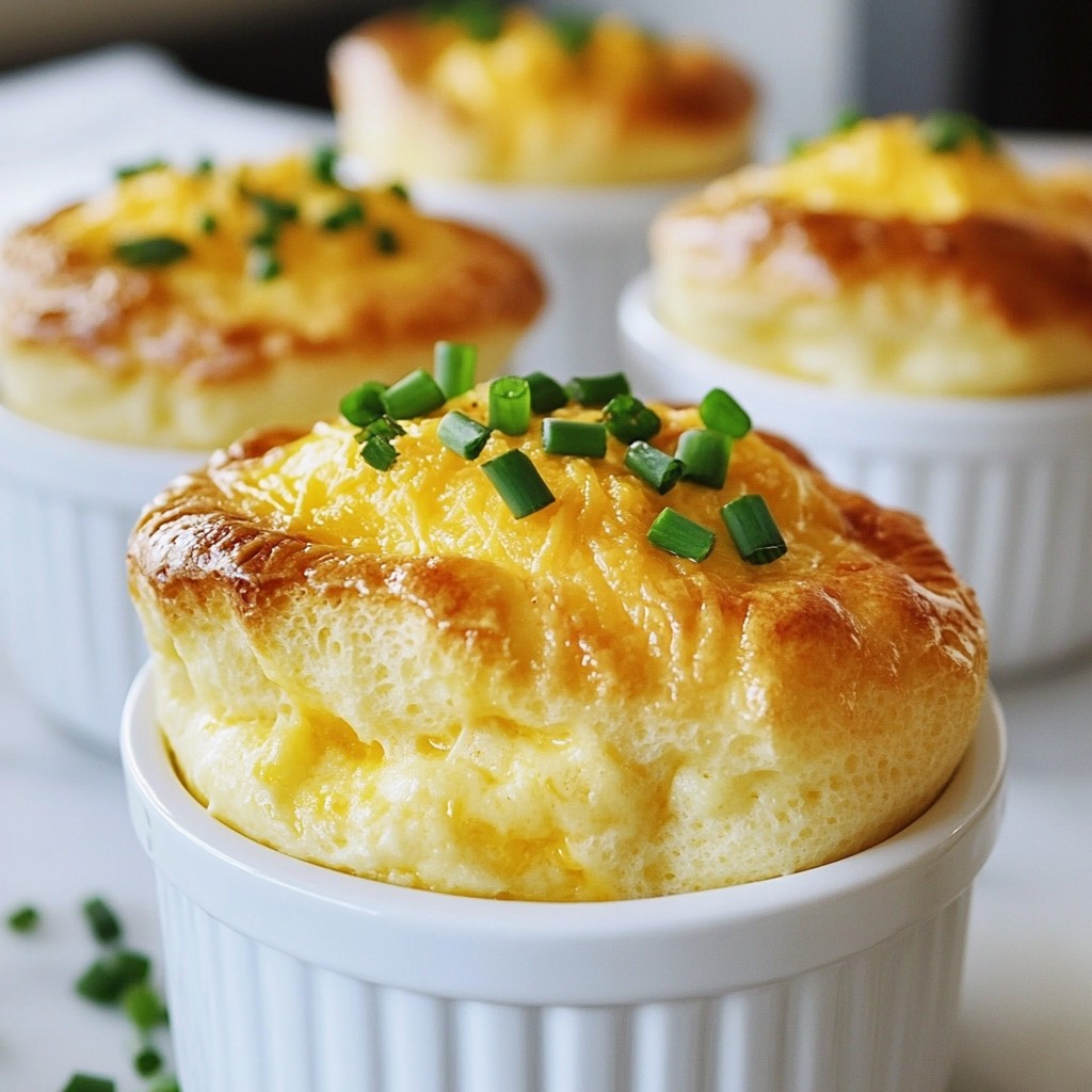 Fluffy Air Fryer Chive and Cheese Souffle Recipe