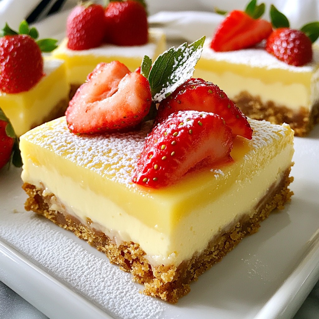 Strawberry Lemon Cheesecake Bars Delightful Dessert Fit