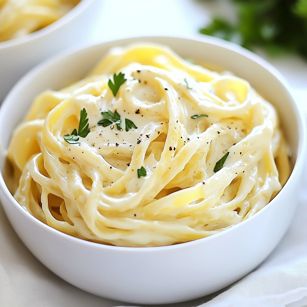 Classic Garlic Parmesan Alfredo Creamy Comfort Dish