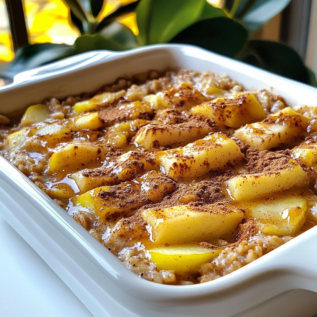 Apple Cinnamon Oatmeal Bake Simple and Tasty Recipe