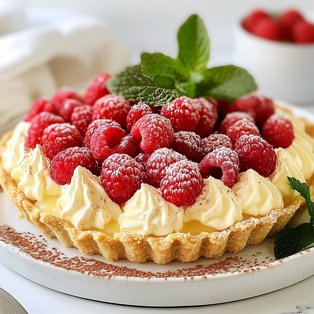 Decadent Air Fryer White Chocolate Raspberry Tart Recipe
