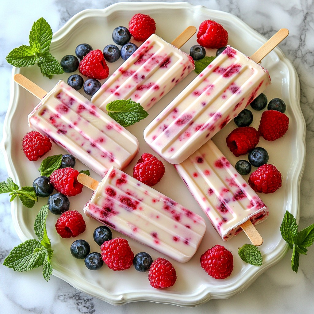 Berry Yogurt Popsicles Flavorful and Fun Treats