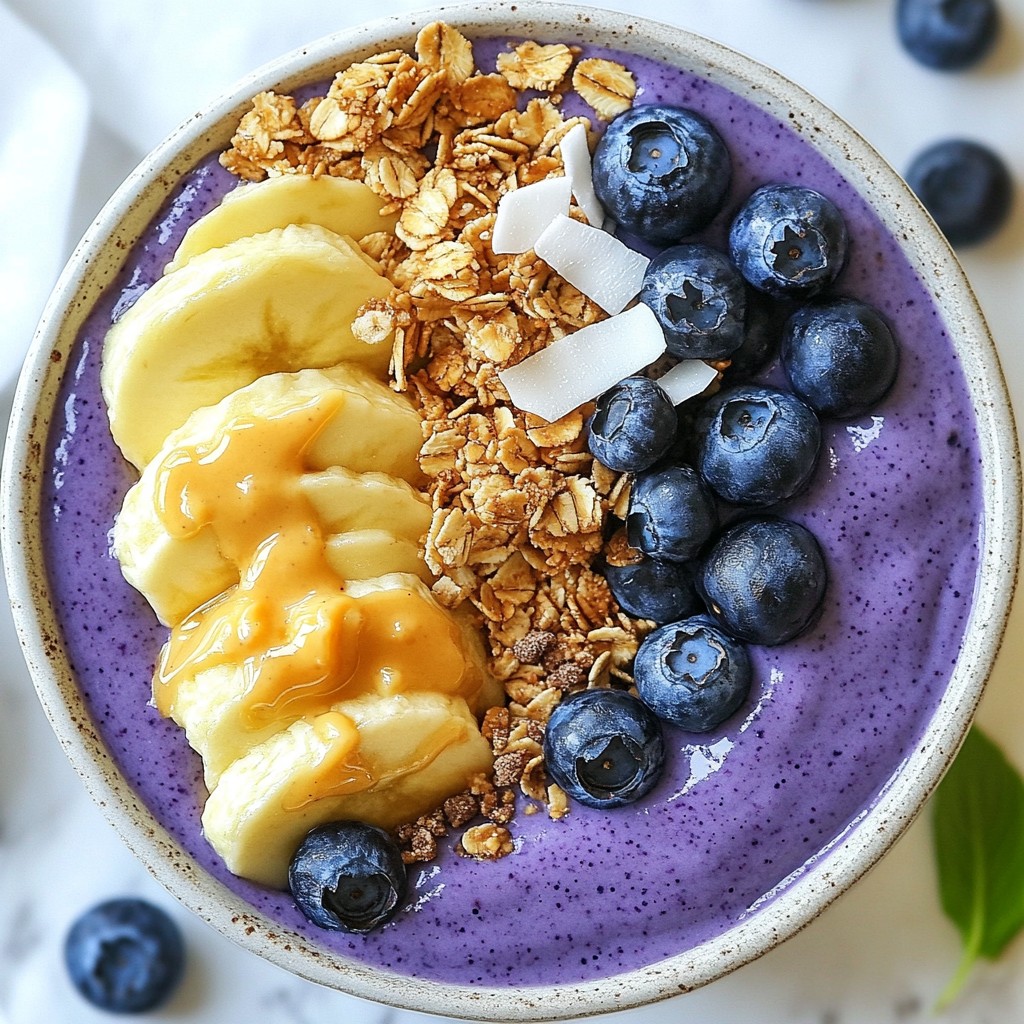 Blueberry Cheesecake Smoothie Bowl Delightful Recipe