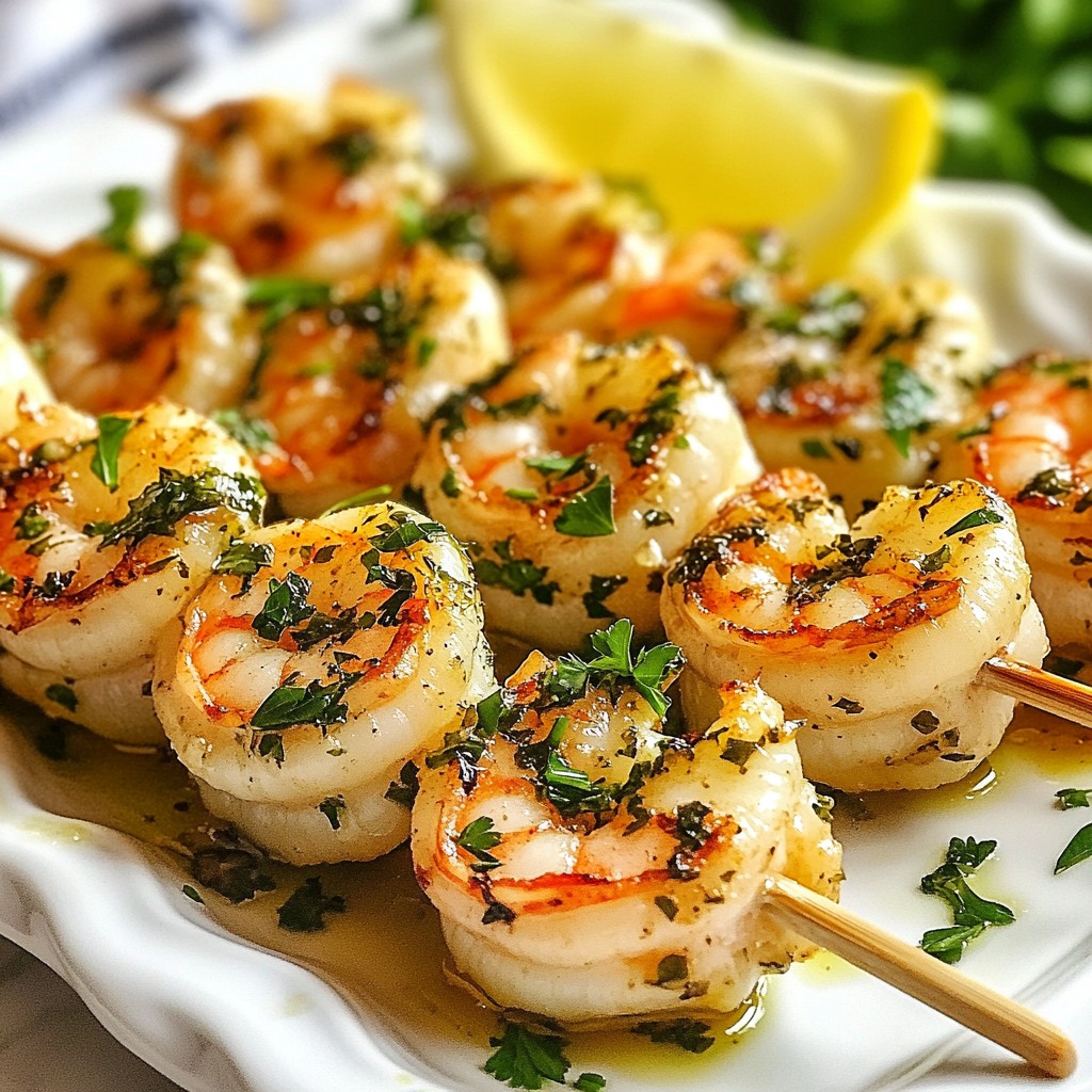 Garlic Herb Grilled Shrimp Skewers Tasty and Simple Meal
