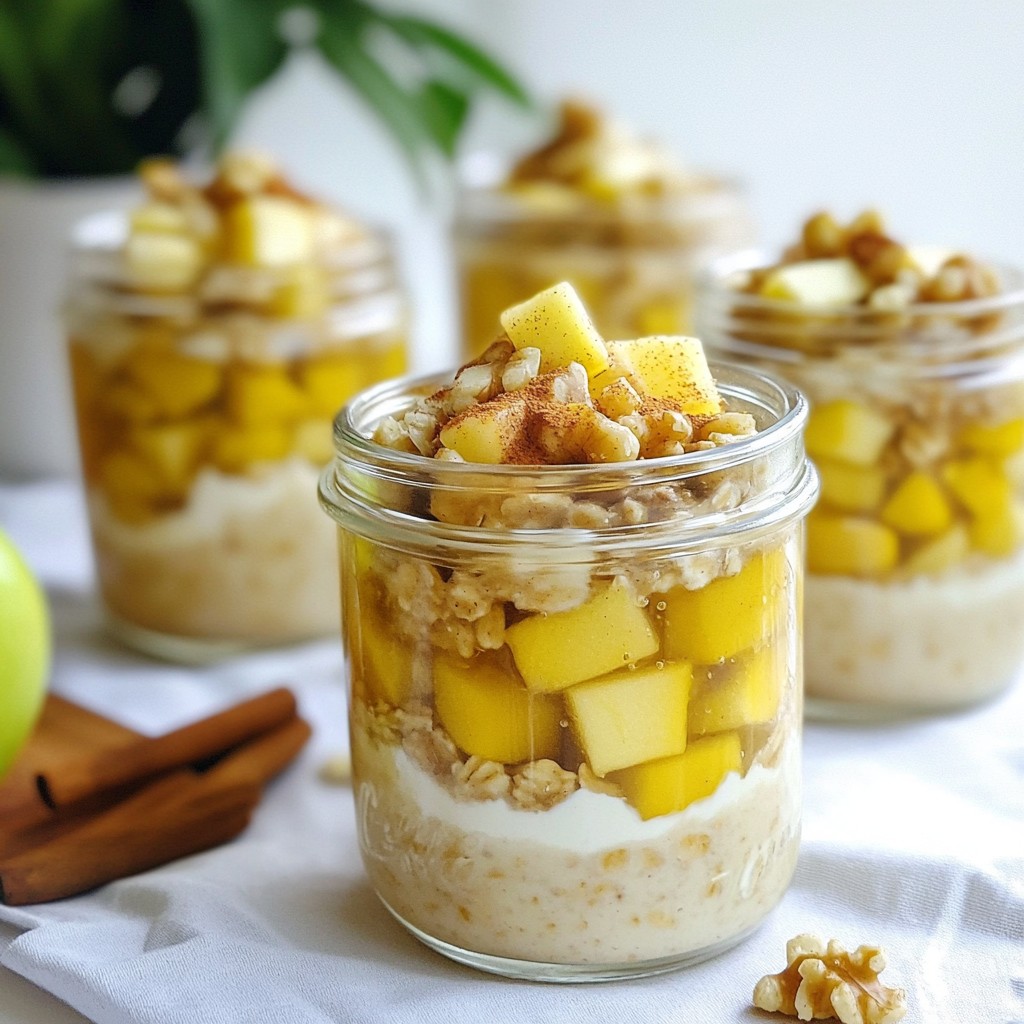 Cinnamon Roll Overnight Oats Tasty and Easy Recipe