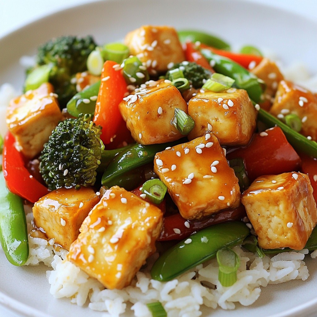 Honey Garlic Tofu Stir Fry Savory and Satisfying Meal