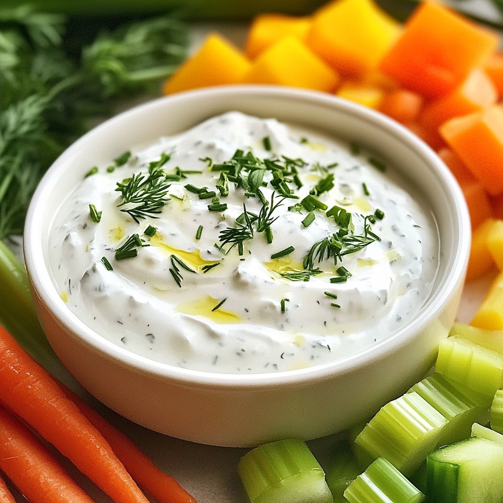 Greek Yogurt Ranch Dip Tasty and Easy Recipe