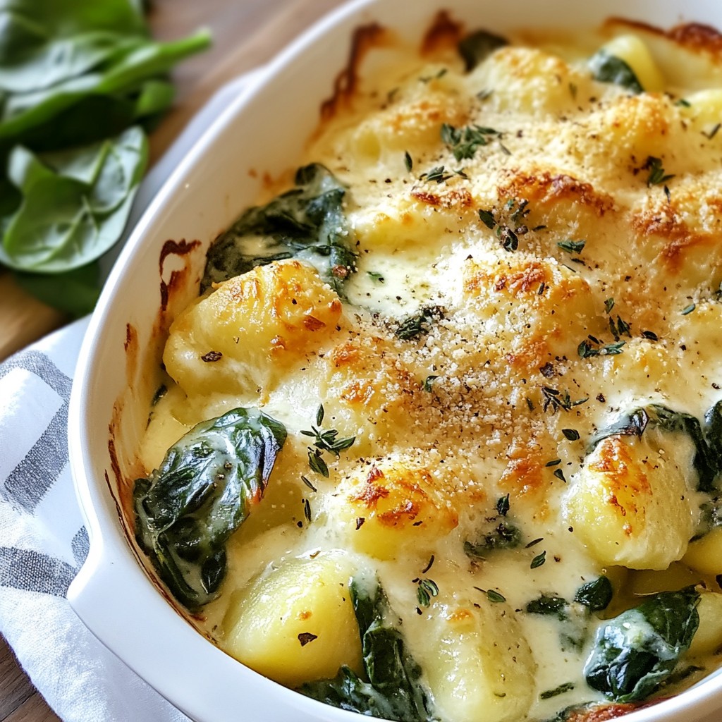 Creamy Spinach Gnocchi Bake Delicious and Simple Meal