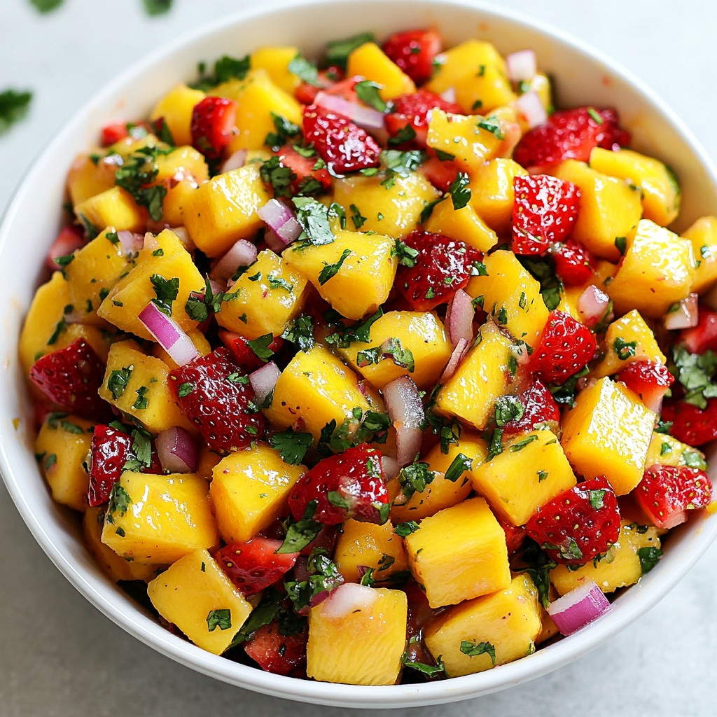 Strawberry Mango Salsa Fresh and Flavorful Dip