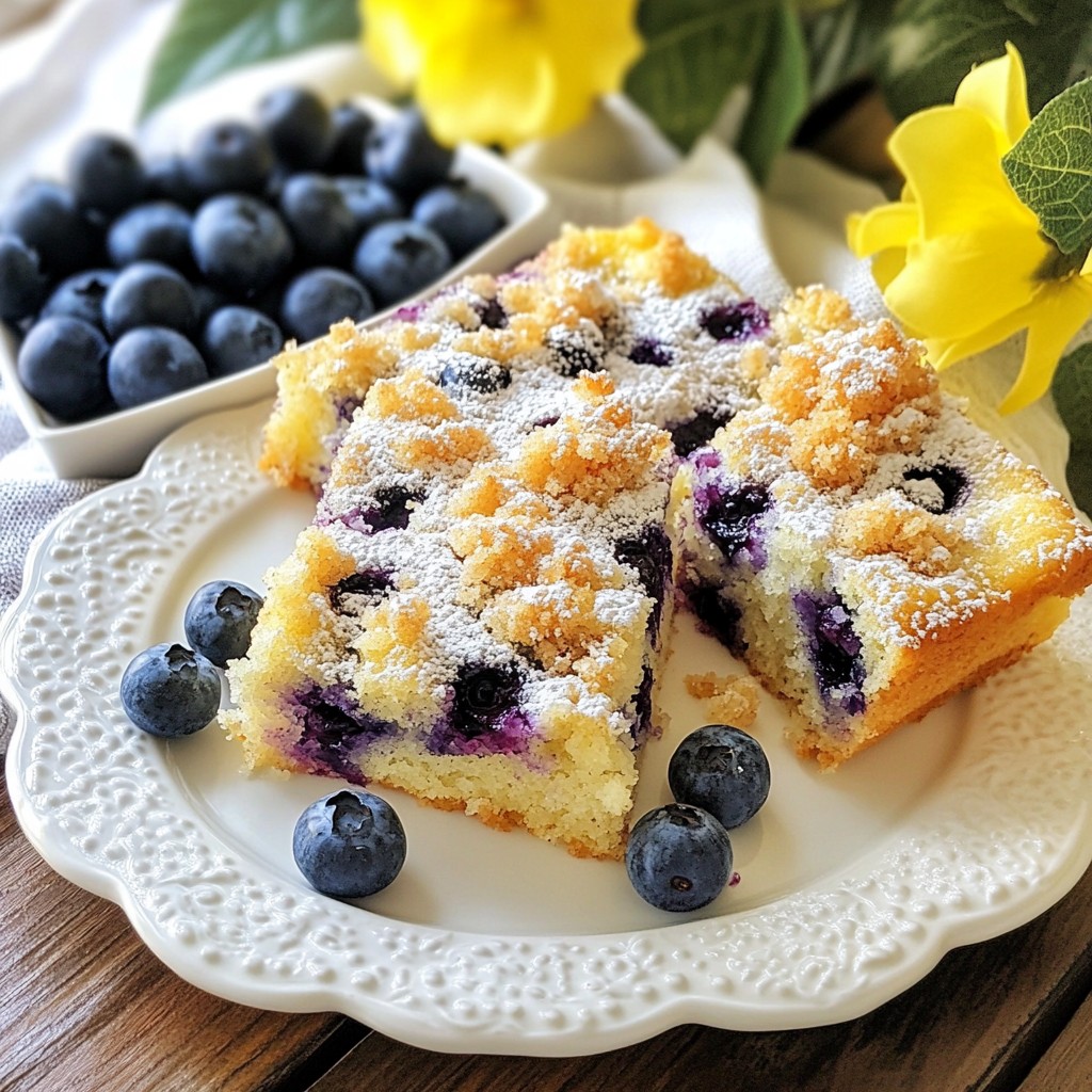Blueberry Streusel Coffee Cake Simple and Tasty Recipe