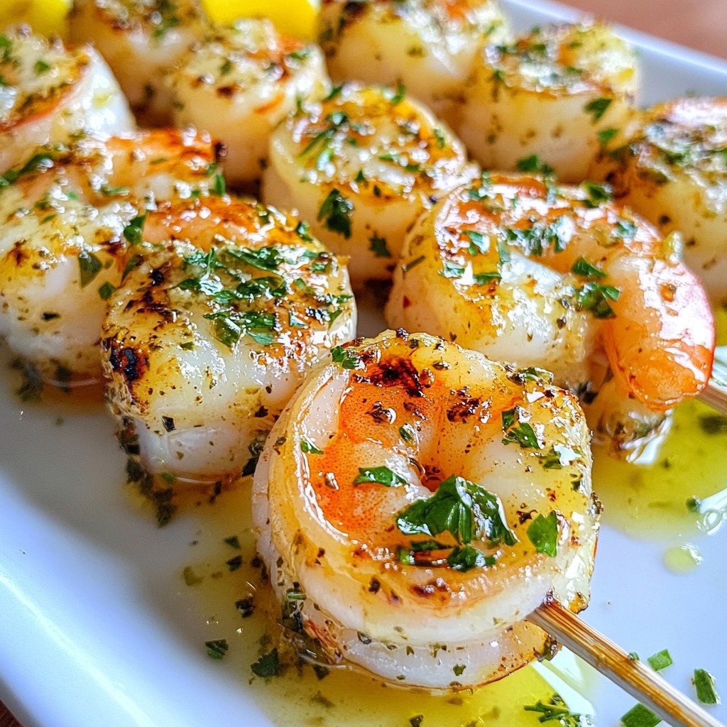 Garlic Herb Butter Shrimp Skewers Flavorful Delight