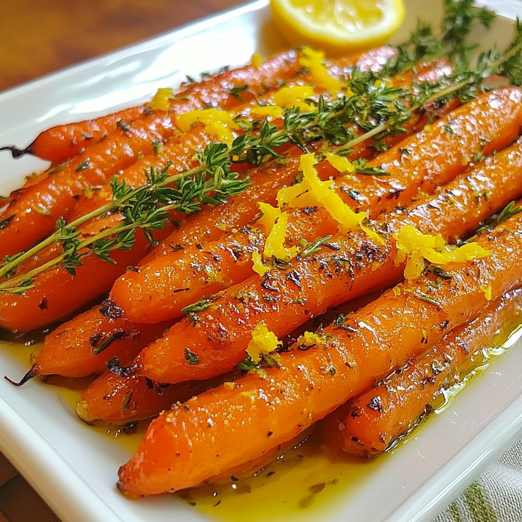 Herb Garlic Roasted Baby Carrots Simple and Tasty Dish
