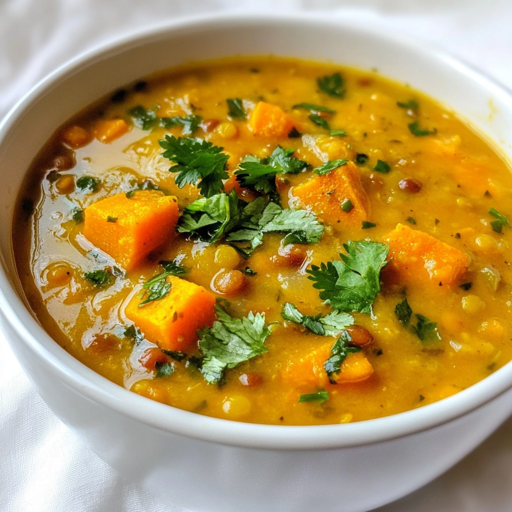 Sweet Potato Lentil Soup Flavorful and Easy Recipe