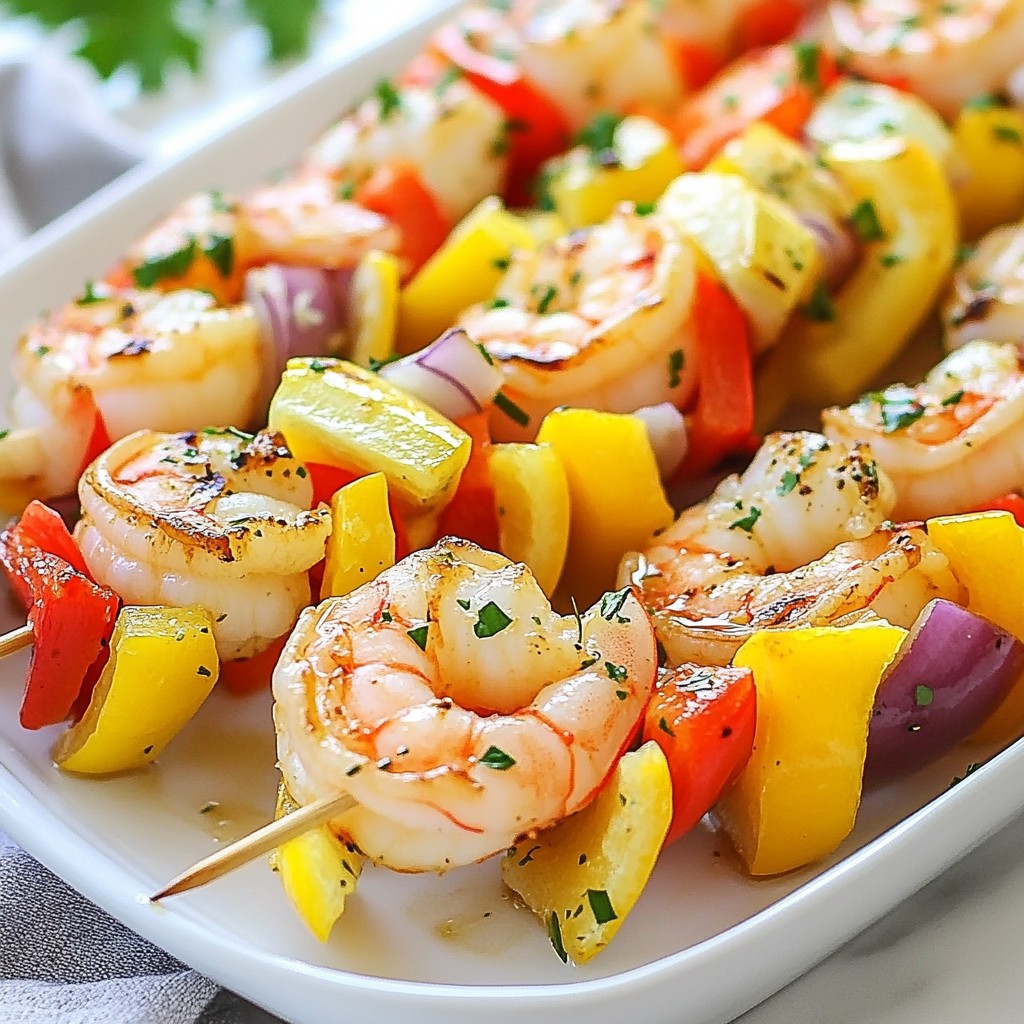 Lemon Garlic Shrimp Kabobs Quick and Tasty Recipe