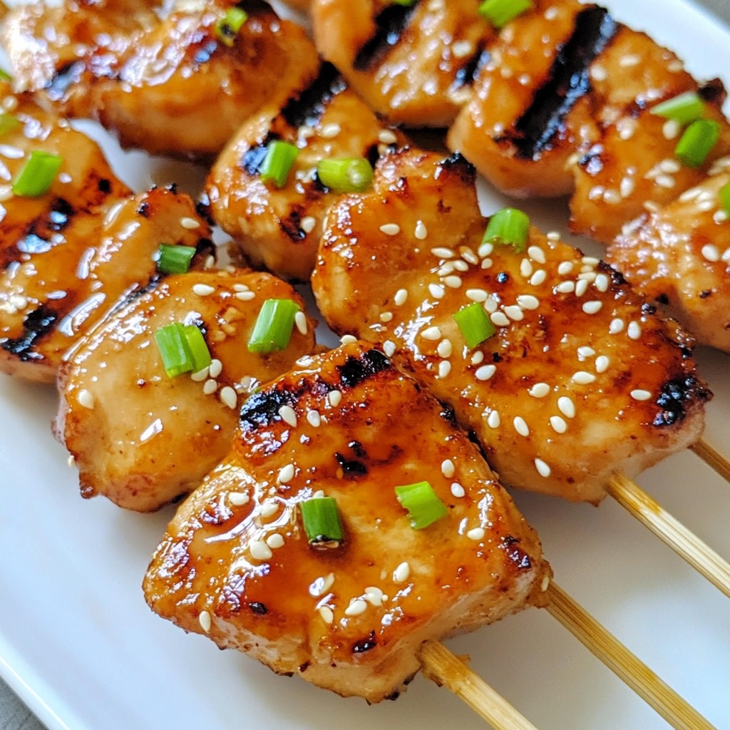 Sesame Teriyaki Chicken Skewers Flavorful Grilling Guide