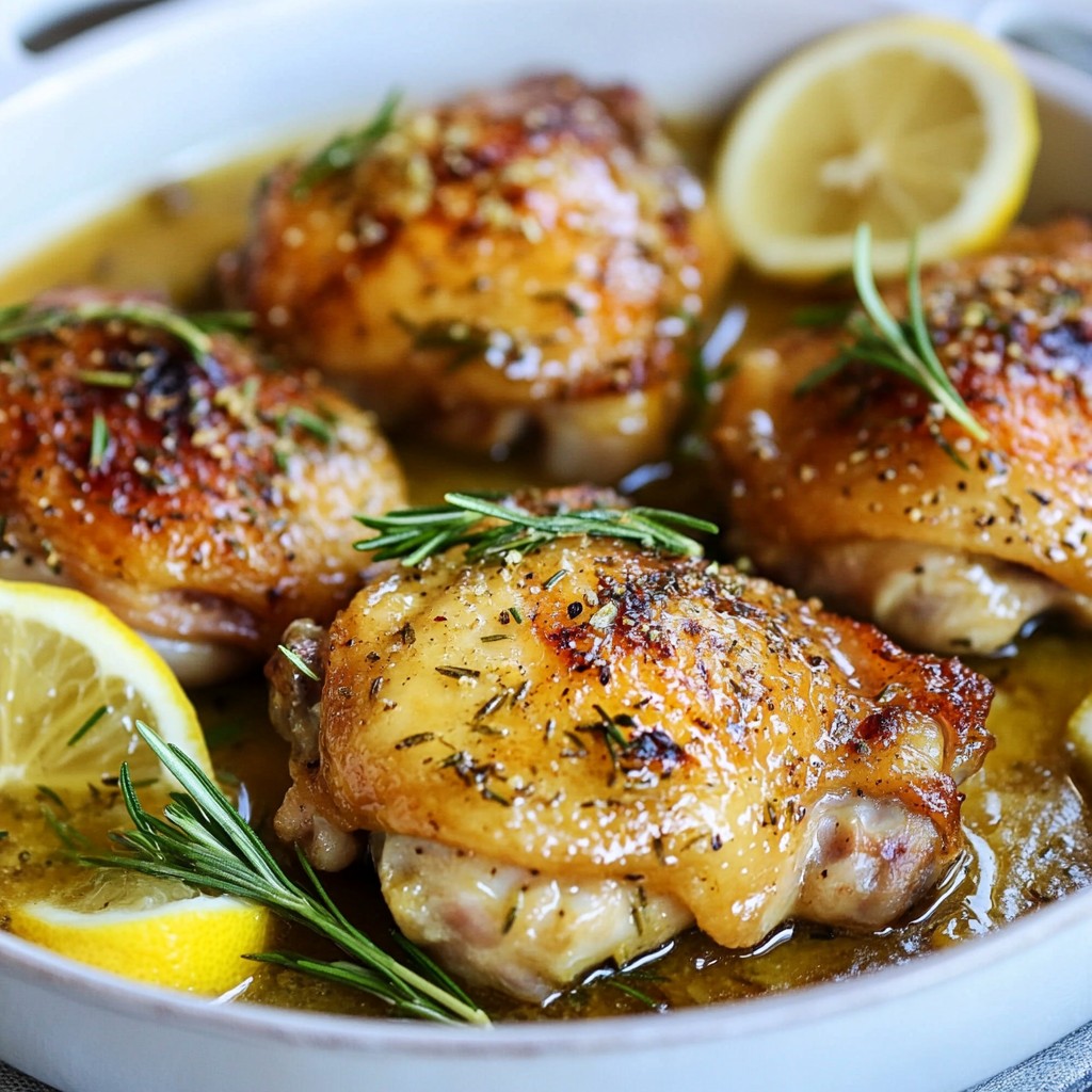 Lemon Rosemary Chicken Thighs Flavorful Weeknight Meal