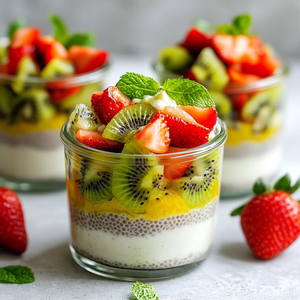 Strawberry Kiwi Chia Pudding Fresh and Tasty Delight
