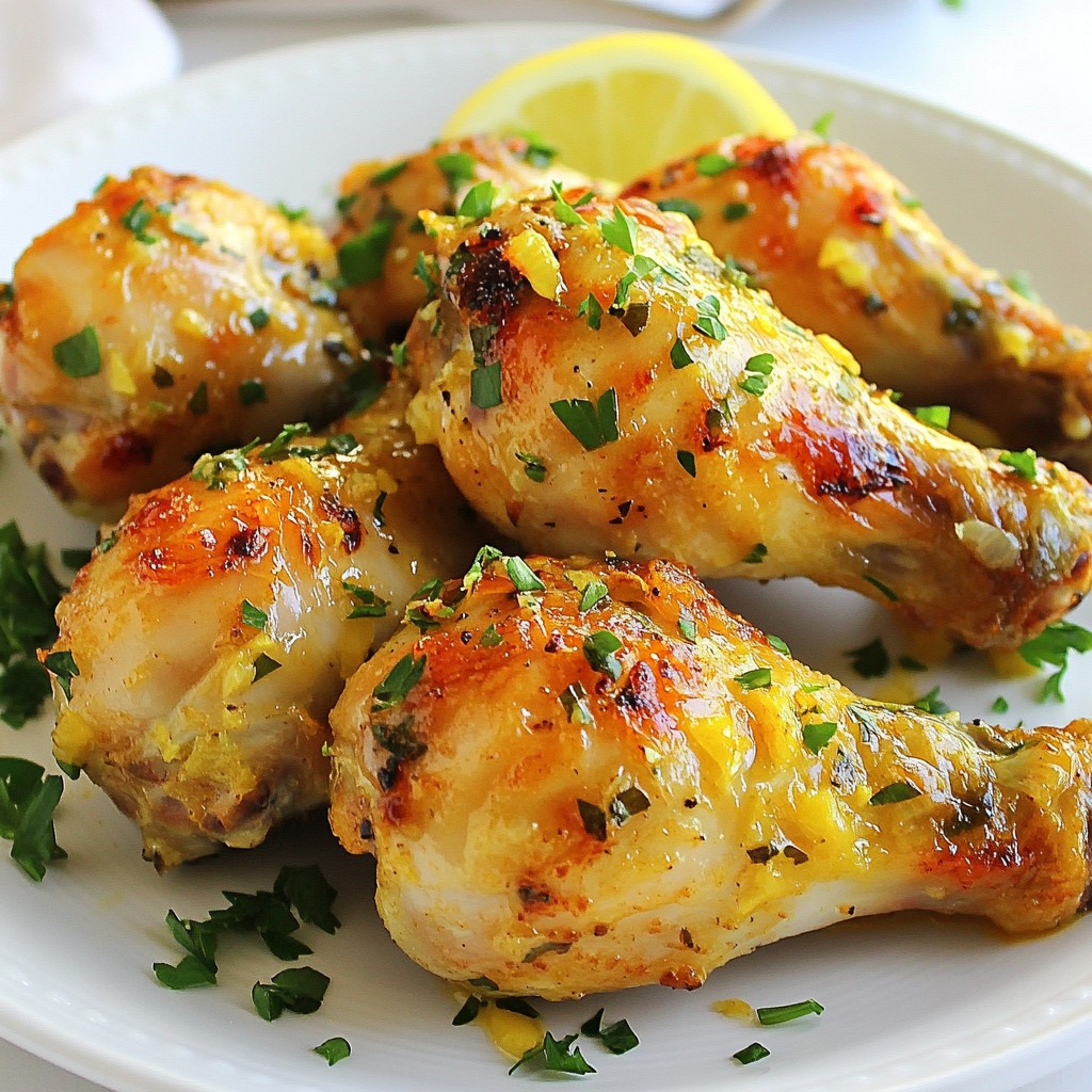 Lemon Garlic Chicken Drumsticks Flavorful and Easy Recipe