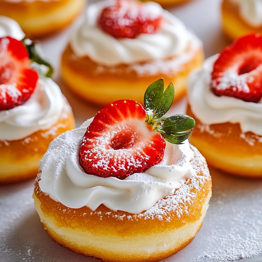 Strawberry Shortcake Donuts Delicious Easy Treat