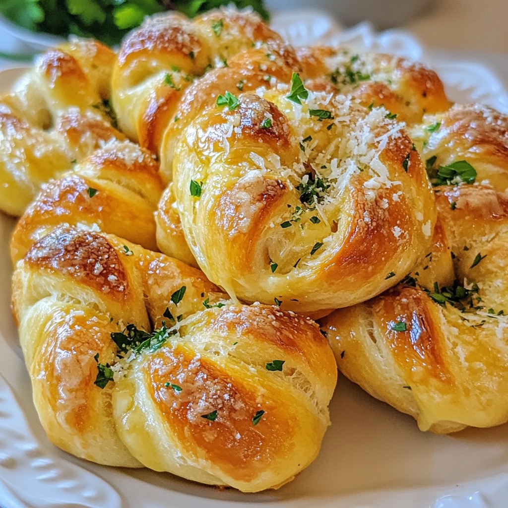 Garlic Parmesan Knots Tasty and Simple Treat
