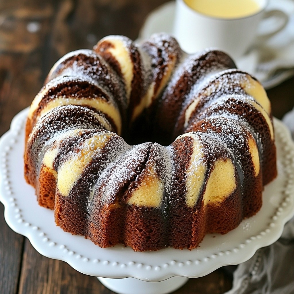Chocolate Marble Pound Cake Delightfully Rich Treat