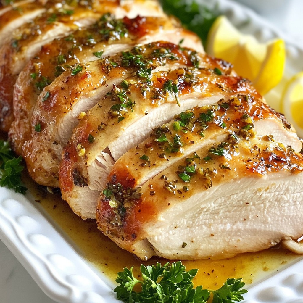 Garlic Herb Roasted Turkey Breast Flavorful Delight