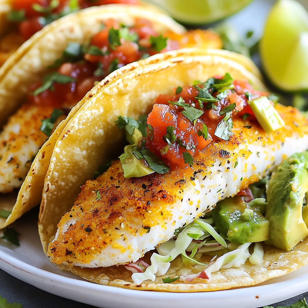 Parmesan Crusted Tilapia Tacos Flavorful and Fresh