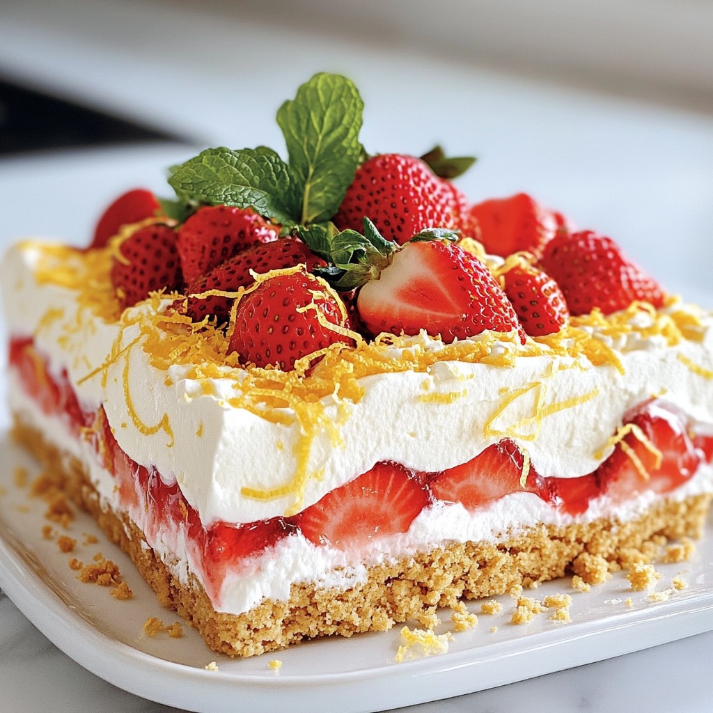Strawberry Cheesecake Icebox Cake Simple and Sweet Treat