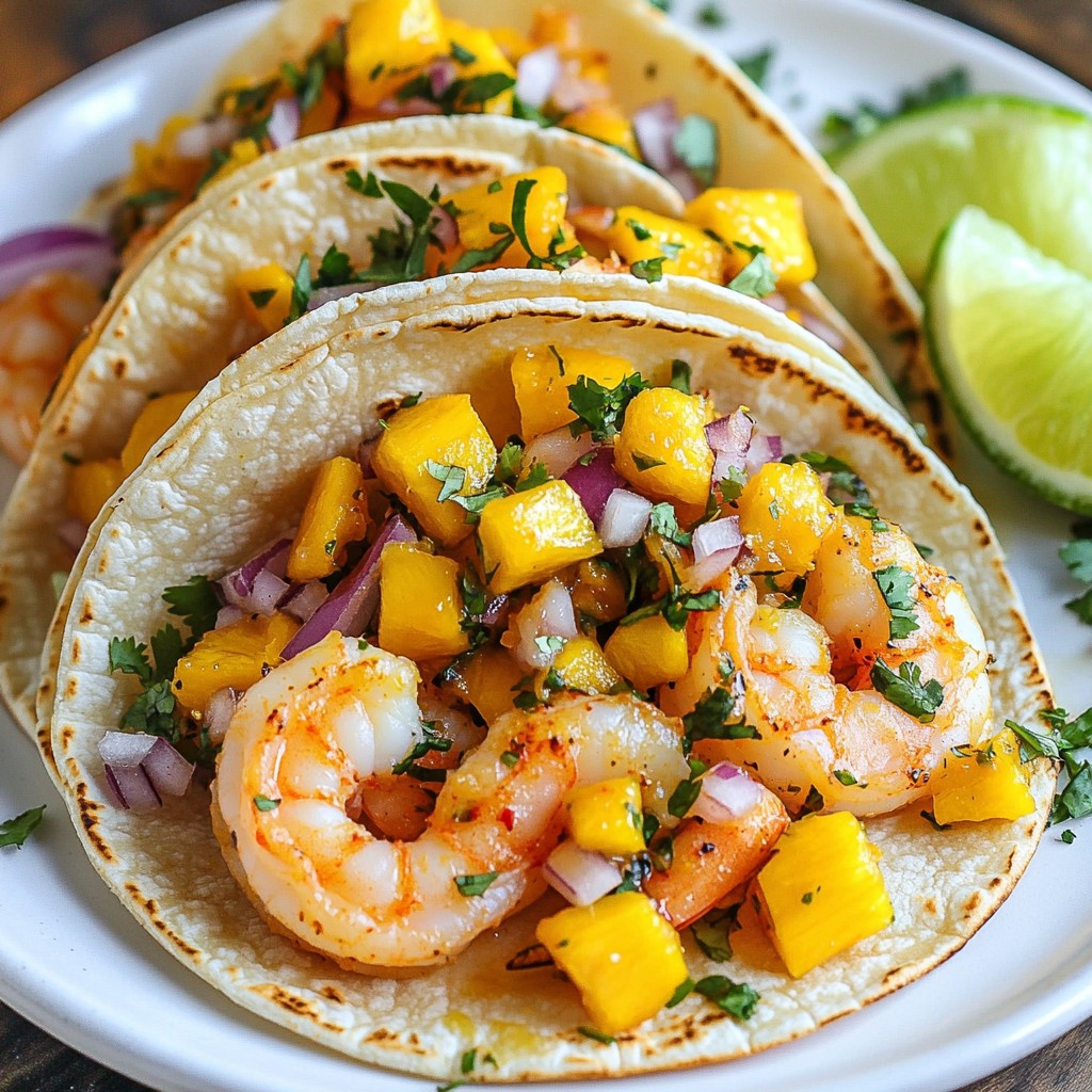 Spicy Mango Shrimp Tacos Flavorful and Easy Recipe