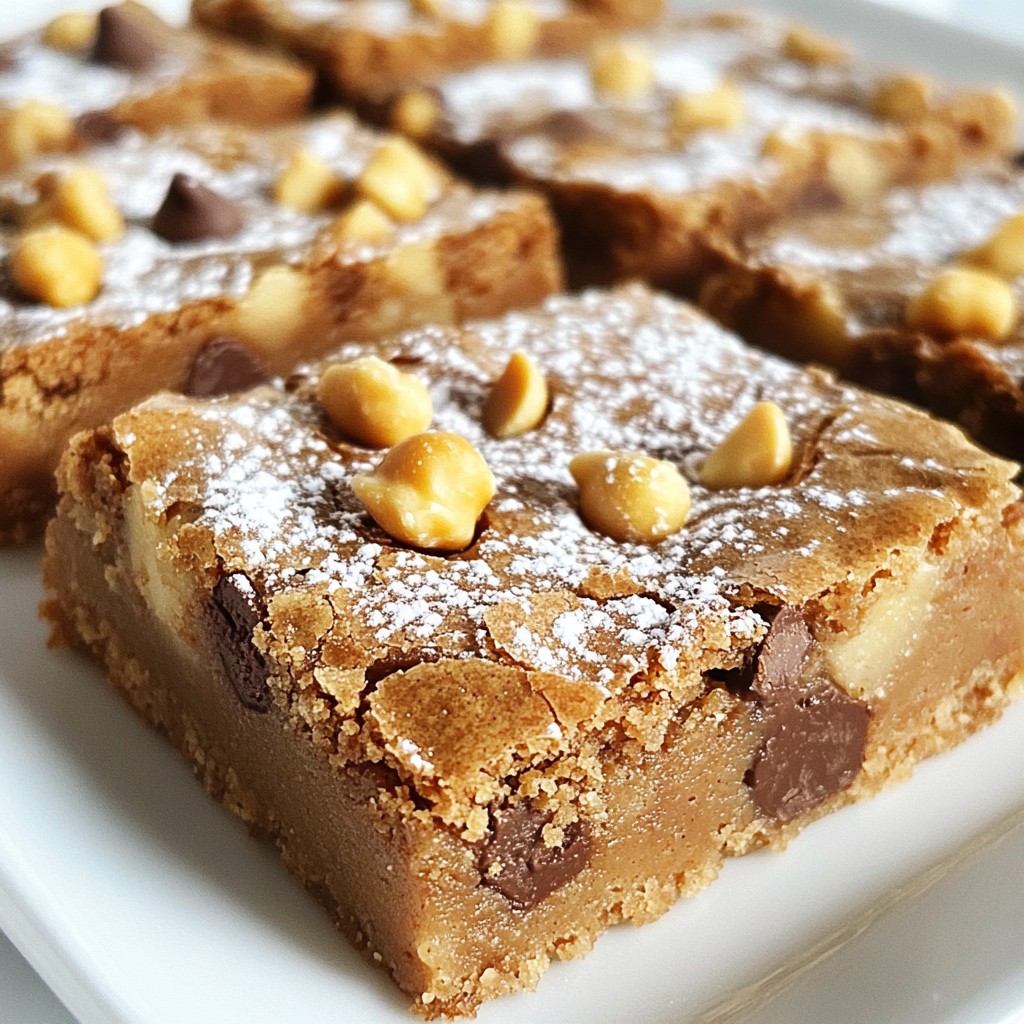 Peanut Butter Chocolate Chip Blondies Simple and Sweet