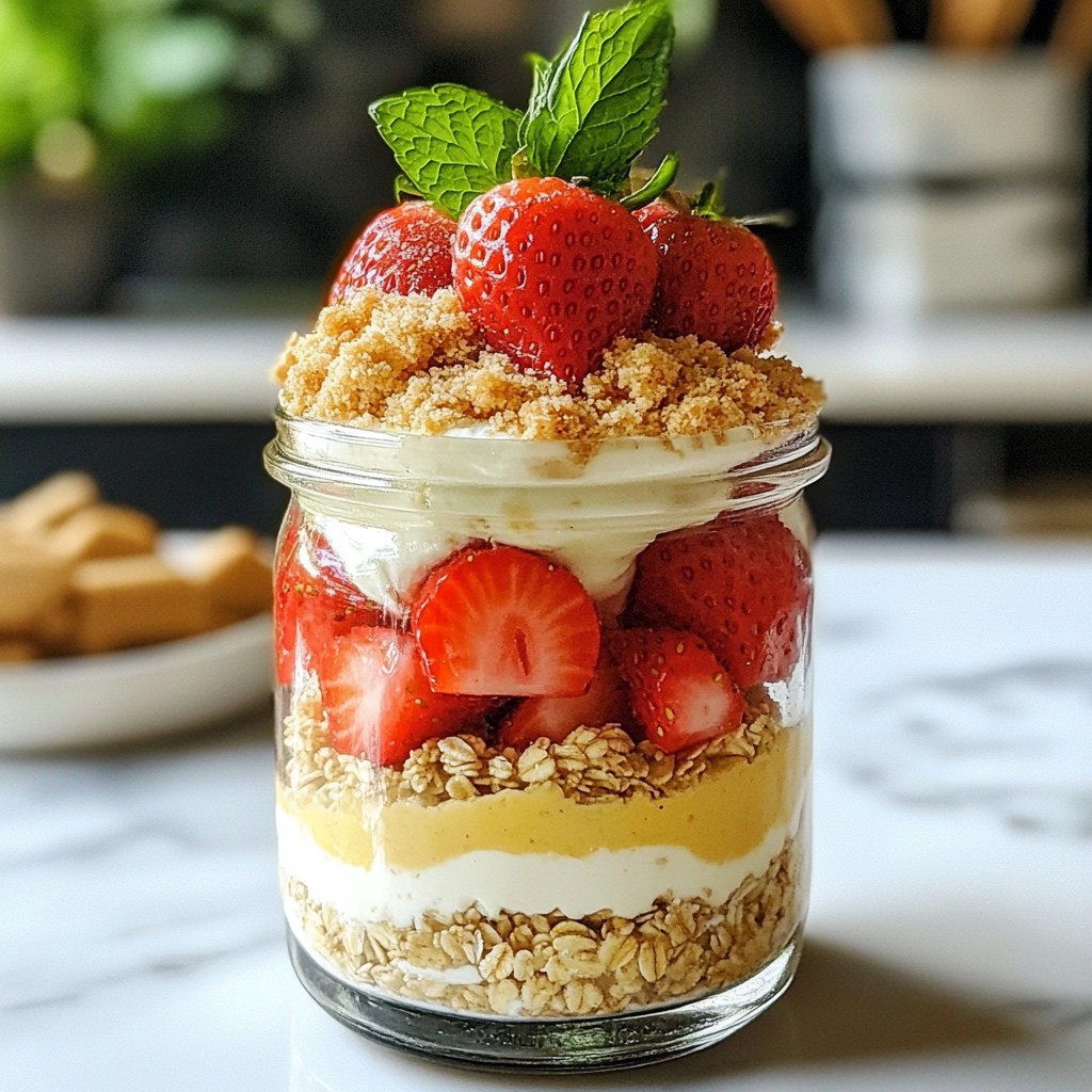 Strawberry Cheesecake Overnight Oats Tasty Breakfast