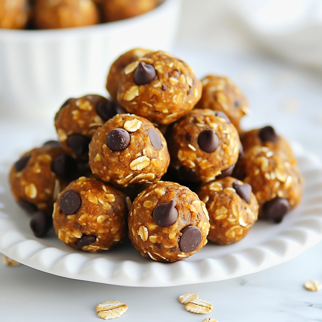 Chocolate Chip Pumpkin Energy Balls Delicious Snack