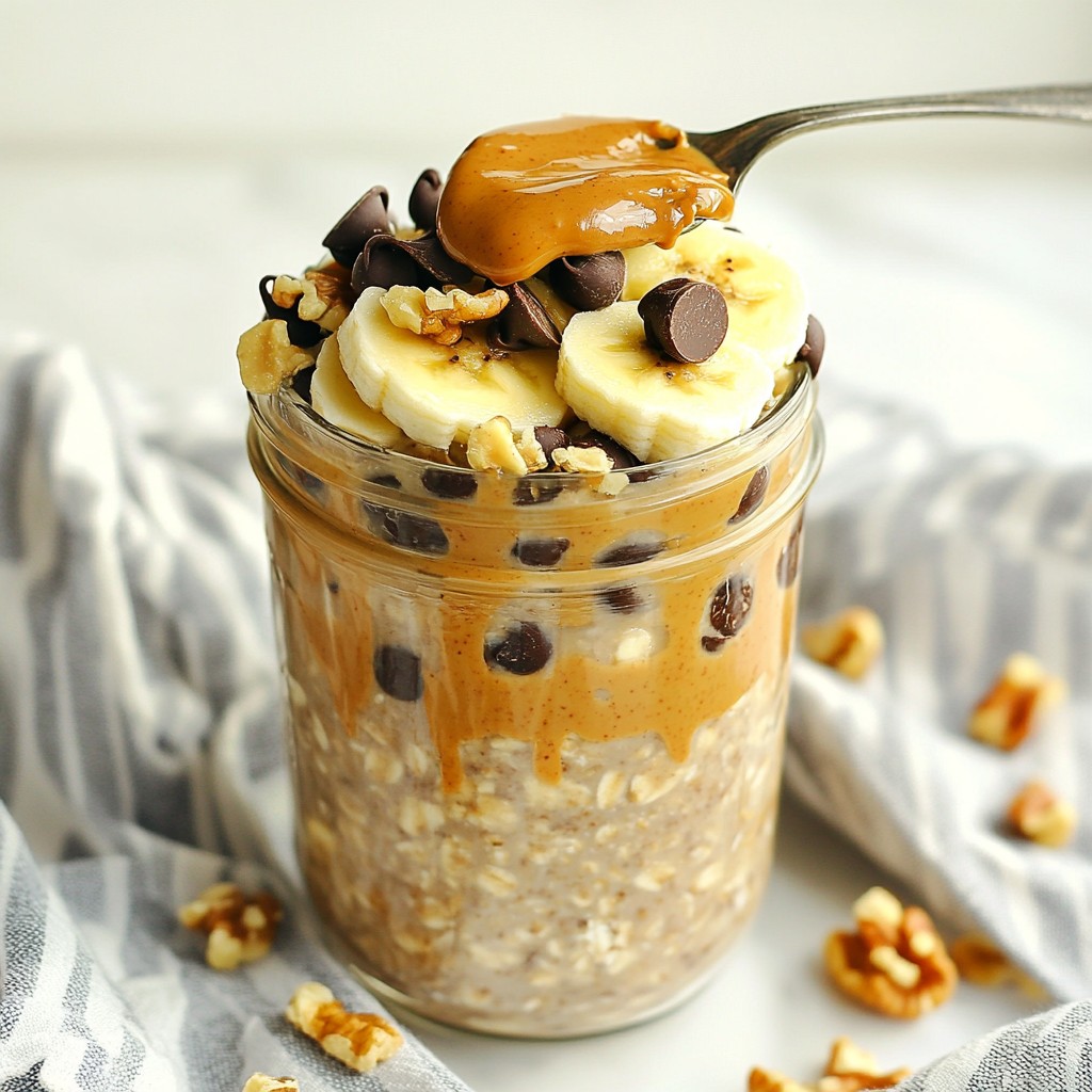 Peanut Butter Cup Overnight Oats Easy and Tasty Recipe