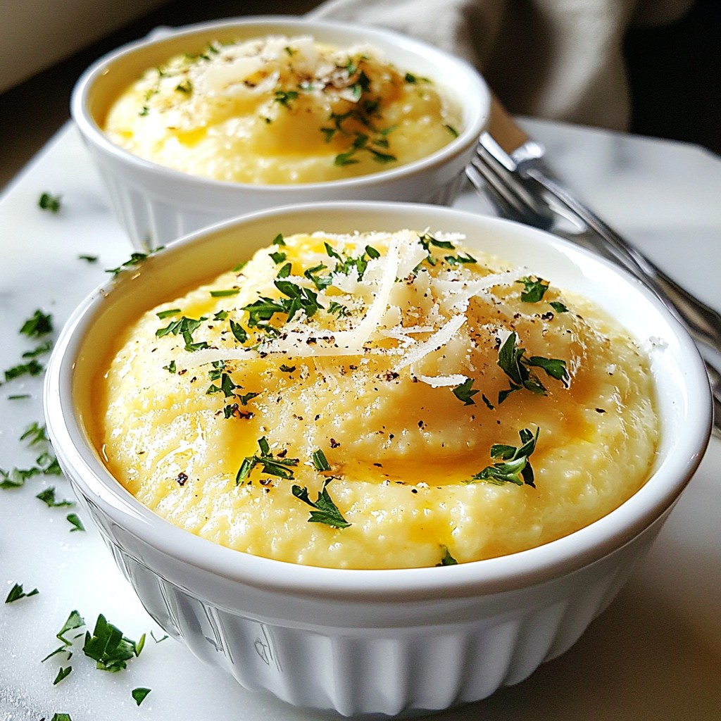 Creamy Garlic Parmesan Polenta Rich and Flavorful Dish