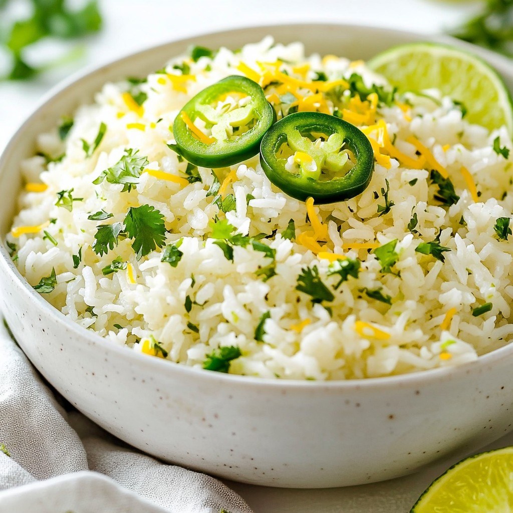 Jalapeño Lime Cilantro Rice Flavorful Side Dish Recipe