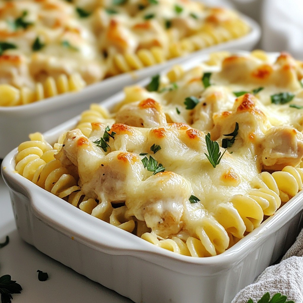 Garlic Parmesan Chicken Alfredo Bake Simple Delight