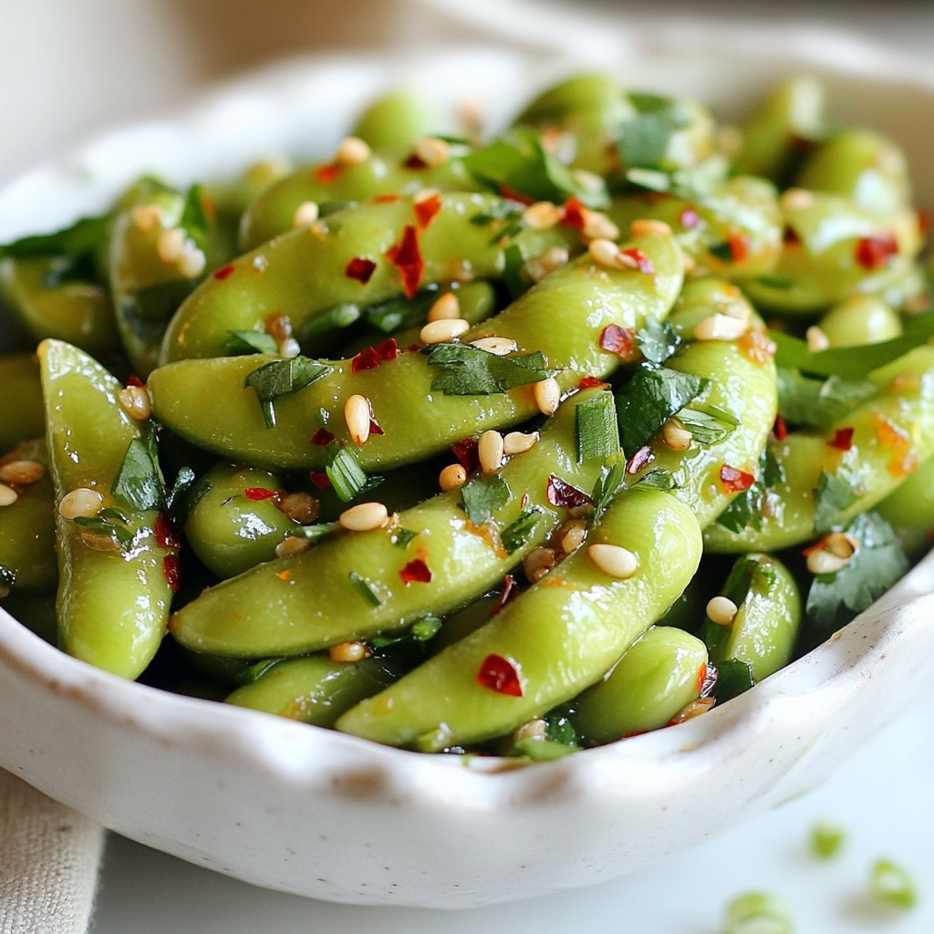 Spicy Garlic Edamame Flavorful and Simple Snack Treat