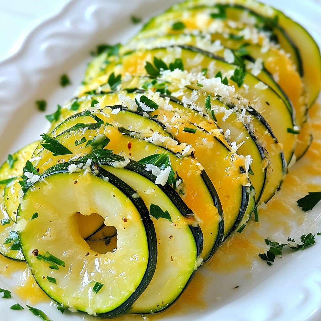 Garlic Parmesan Accordion Zucchini Delightful Dish