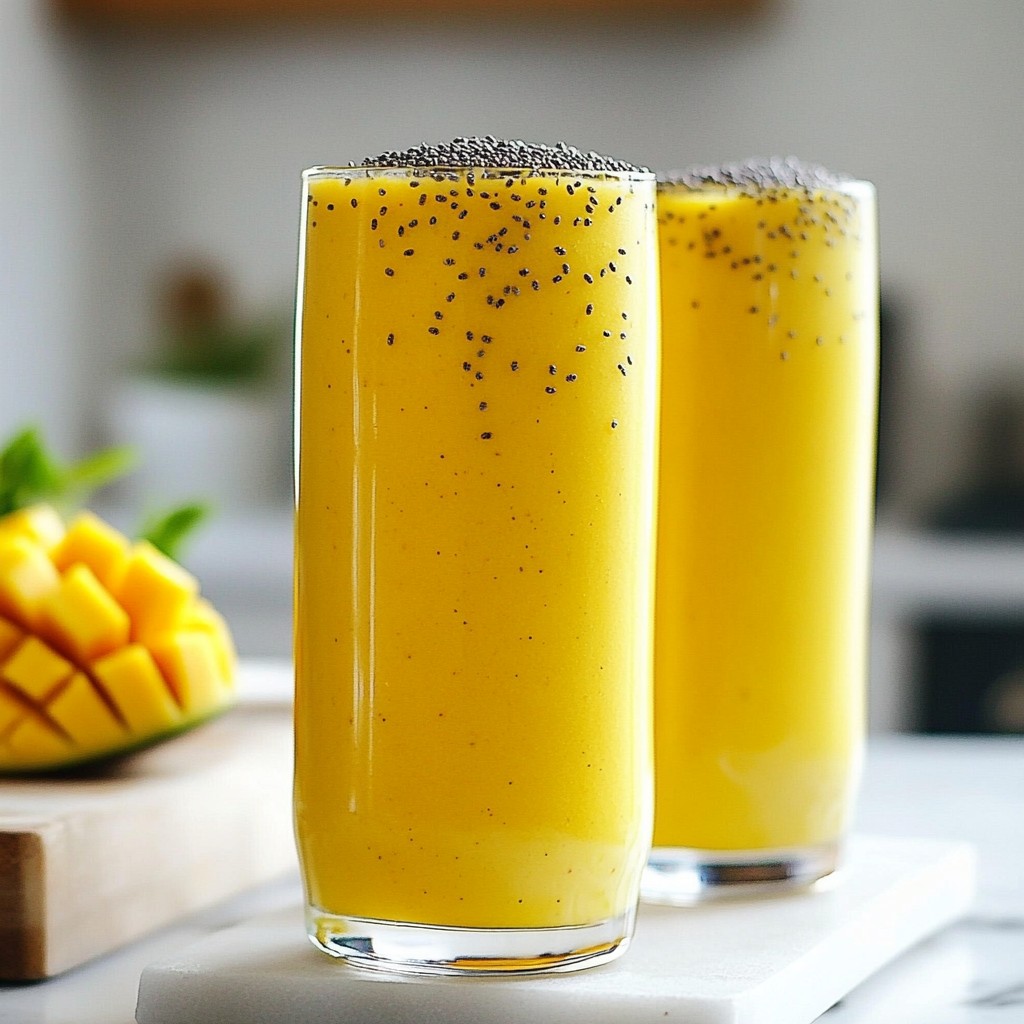 Coconut Mango Energy Smoothie Quick and Tasty Recipe