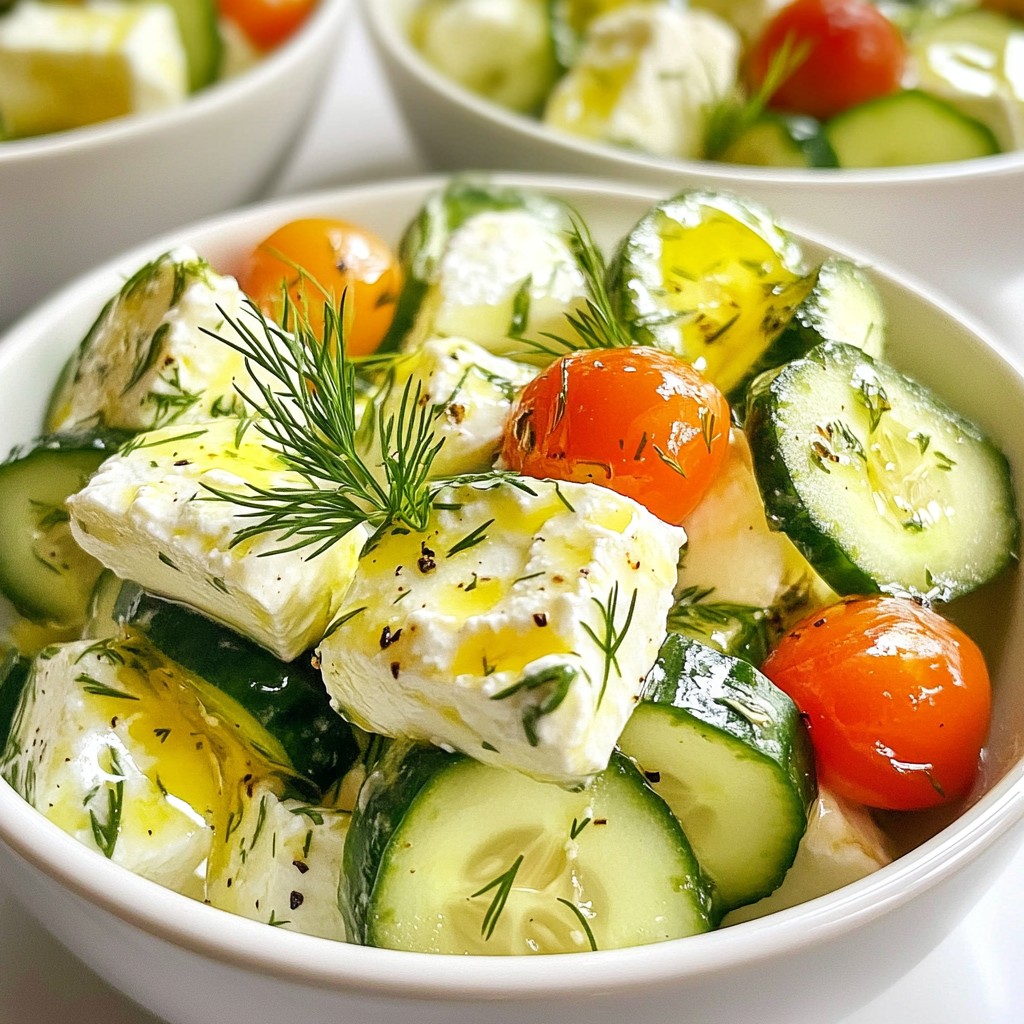 Creamy Feta Cucumber Salad Refreshing Summer Dish